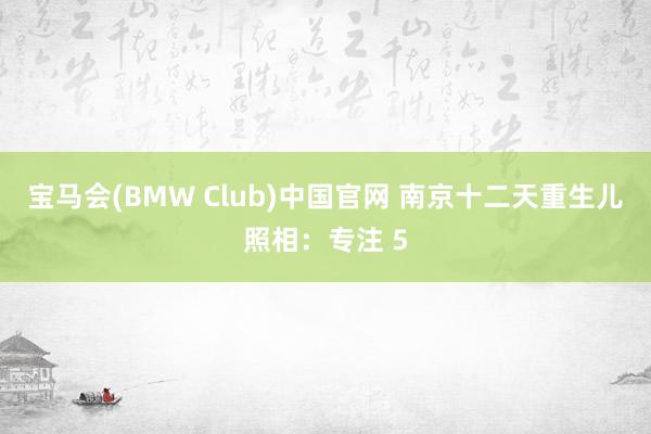 宝马会(BMW Club)中国官网 南京十二天重生儿照相：专注 5